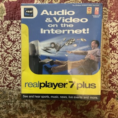 NEW SEALED RealPlayer 7 Plus Sealed 2000 PC WINDOWS 95 98 NT MAC REAL NOS