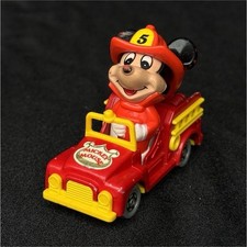 TOMY PD-2 Fire Truck Diecast Model Red Yellow Disney Mickey Mouse Toy Vehicle
