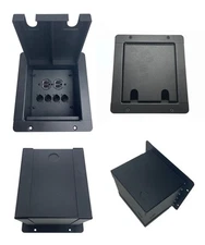 PROCRAFT FPMU-1DUP4X-BK Recessed Stage Pocket / Floor Box 1 AC + 4 "D" punches