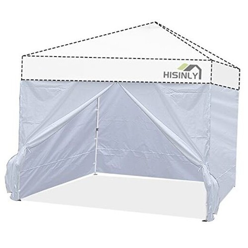 10x10 ft Canopy Sidewalls, 4 PCs Canopy Walls with Door for Pop Up Canopy