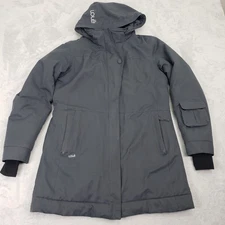 Lole Women's M Waterproof Charcoal Gray Breathable Winter Parka Jacket Coat