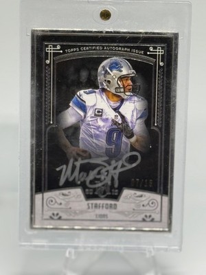 2015 Topps Museum Collection Matthew Stafford  SIlver Autograph 07/15