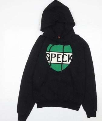 Hanes Damen Pullover Hoodie schwarz Gr. S Grafik Logo Sweatshirt