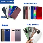Battery Back Glass Cover w/Camera Lens For Samsung Galaxy Note8 Note9 10 20