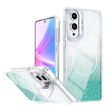 Lake Green Glitter Magnetic Case for Samsung Galaxy S25 Edge 5G with