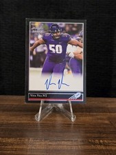 2018 Leaf Ultimate Draft Rookie Vita Vea, On Card Auto, Black Border. Mint