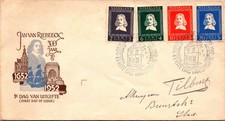 GOLDPATH: Netherlands cover 1952 first day cachet CV898_P33