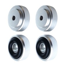 4* Aluminum Shock Absorber Turntable Pads Audio CD HIFI Speaker Isolation Feet//
