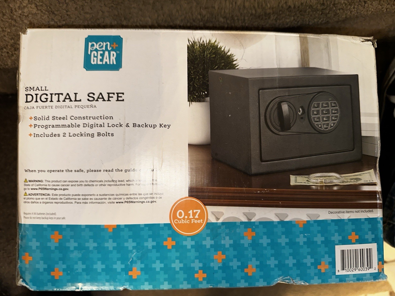 Pen + Gear Digital Safe Model 17SCM with Electronic Lock and Backup Key - READ