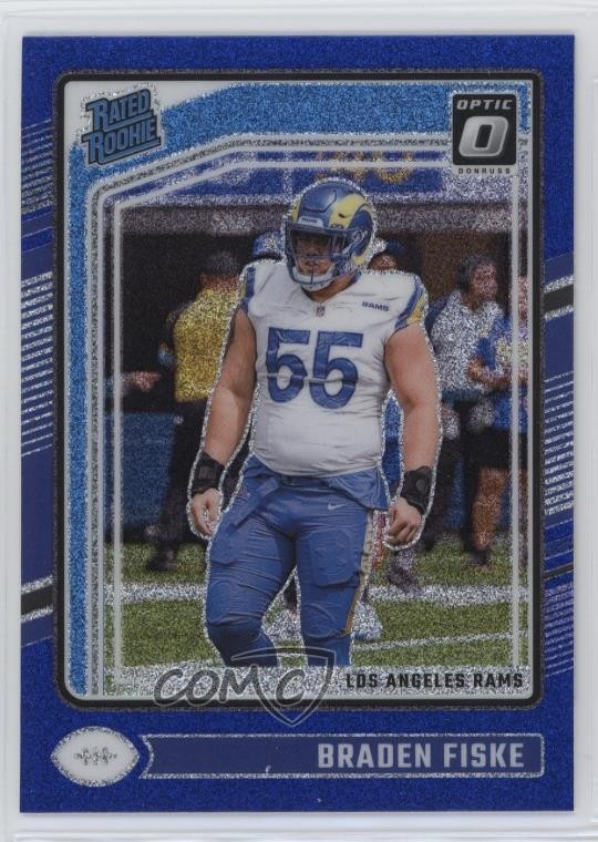 Braden Fiske Panini Donruss Optic #210 Blue Glitter