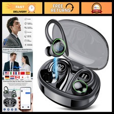 Real-Time AI Translation Earbuds - 164 Languages, Bluetooth 5.4, 48H Battery, 3-
