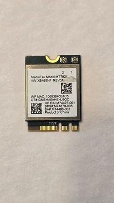 HP WLAN 6 MKT MT7921+BT 11AXM2 M74879-005 WIFI/BLUETOOTH 5.2