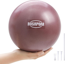 Small Exercise Ball - 9 Inch Mini Pilates Ball, Anti-Burst Yoga Ball for Stretch
