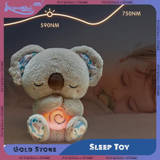 Breathing Koala Plush Baby Sleep Aid with Soft Night Light Rhythmic Vibration Ge