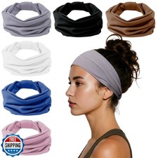 HSEM Headbands for Women, Wide Elastic Head Bands, Non-Slip Thick