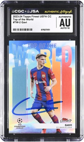 Autographed Gavi FC Barcelona Card Fanatics Authentic COA Item#14660219