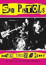 SEX PISTOLS POSTER NEVER TRUST A HIPPY LP ALBUM COVER ART 23x34 NEW FREE SHIP