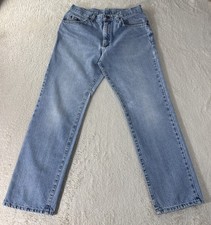 Lee Men  s Vintage Jeans Light Blue Denim Straight Leg Size 33x30 213 