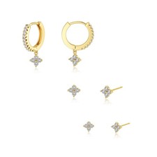 Hoop Earrings for Women Non Tarnish - Dainty Gold Earrings Small 14K Gold Plated