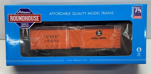 Refrigerador de acero Roundhouse HO IC Illinois Central 40' #16502. RND2260. ¡Nuevo! | Zustand: New