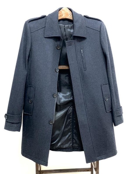 Men Baldessarini Coat Black Viscose M