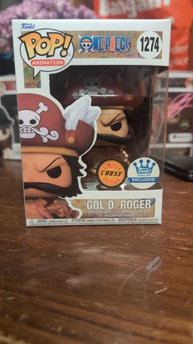 Collectible Chase Gol D. Roger Funko Pop From The Hit Anime And Manga One Piece.