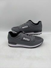 Boss Uomo Parkour Running Scarpe da Ginnastica Sneakers Sportive Grigio Bianco UK 9 EU 43
