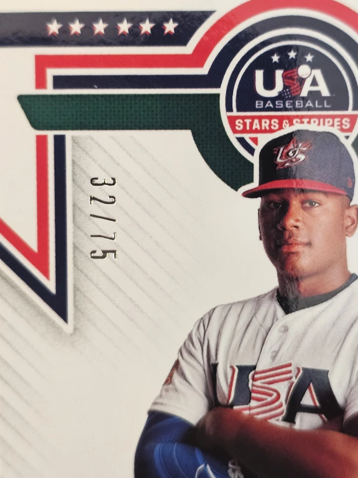 2022 Panini Stars & Stripes 32/75 Kumar Rocker Alumni Autograph Card #ALU-KR - Image 2 of 4