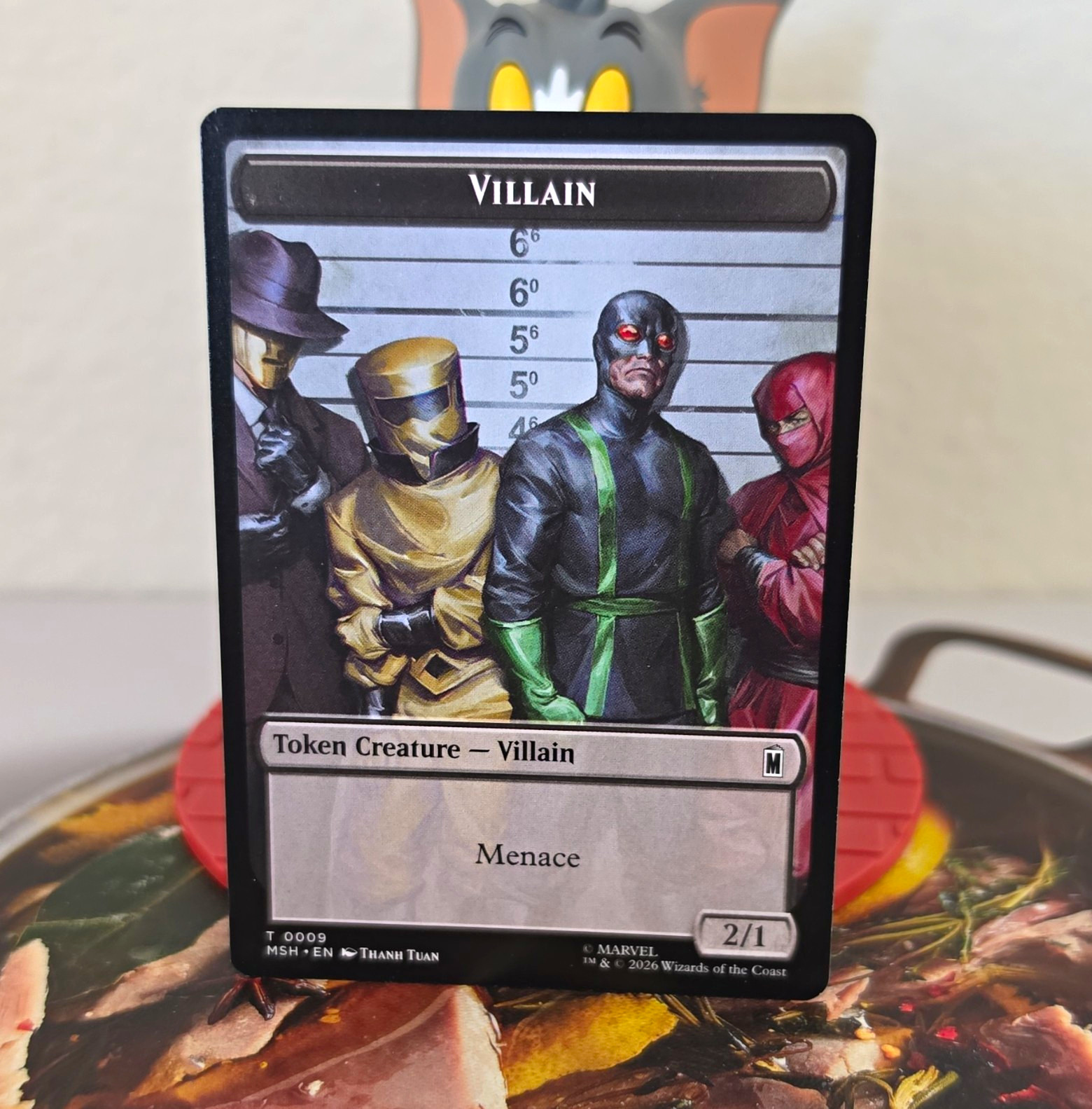 MTG Marvel Token Creature Villain T0009 & Soldier T0003 English Front And Back