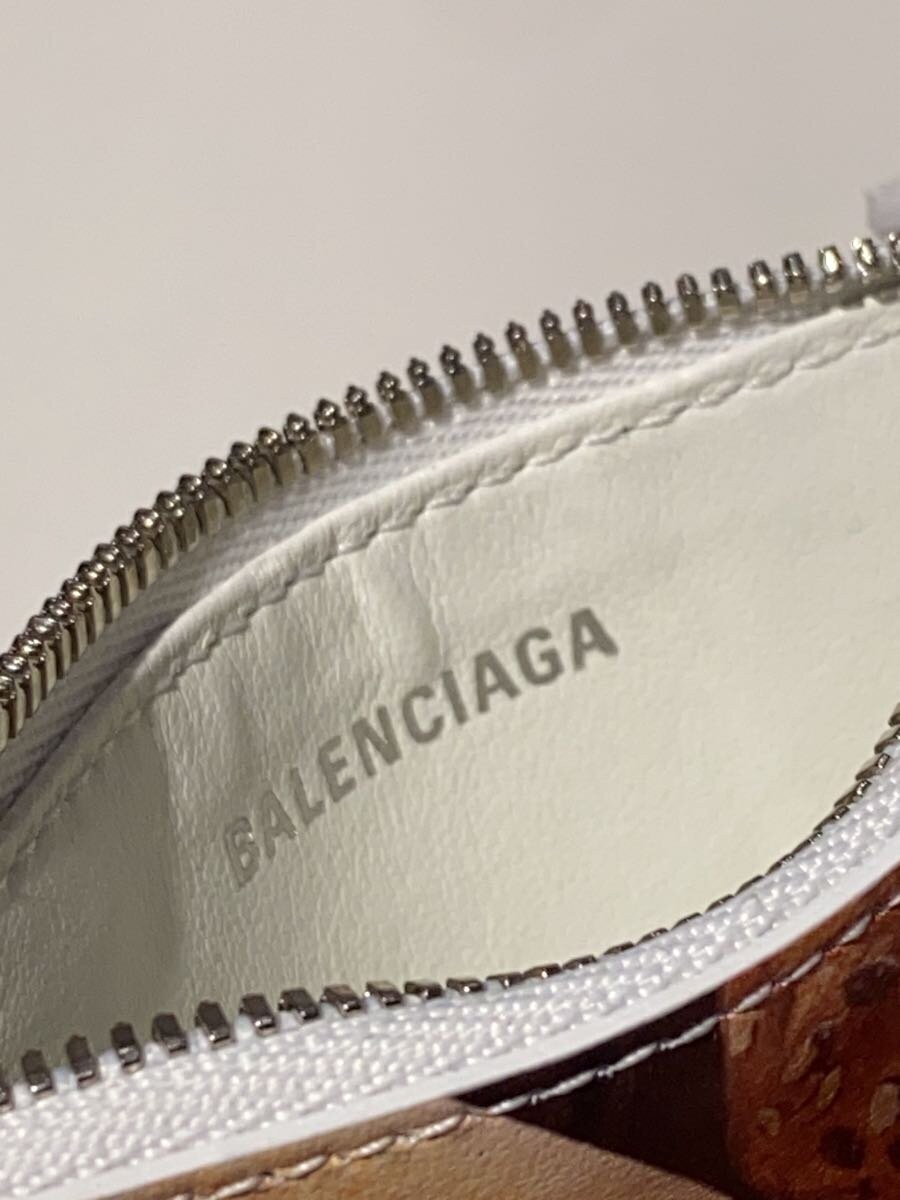 BALENCIAGA Graphic Print Coin Case Pass Case WHT All-over Pattern Men's thumbnail 5