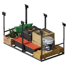 Overhead Garage Storage Rack 28-41" Adjustable Ceiling Mounted 700lb Metal Rack