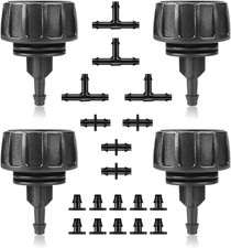 4 Set Faucet Adapter US Standard 3/4" Female Thread to 1/4" Tube Connector Conve