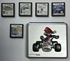 Lot of  5 Nintendo Ds Games Cartridges Only Tested holder Hard Shell Mario Case