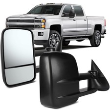 Manual Towing Mirrors For Chevy For Gmc C3500 Suburban 1988 2001 1992 1999 Black