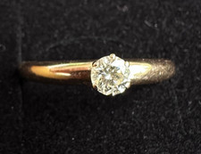 CHRIST Solitär Ring 585 Gelbgold  0,25 ct Br...