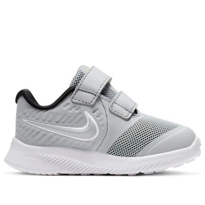 Nike Star Runner 2 TDV Running Shoe Size 2C-4C Grey White New AT1803-005