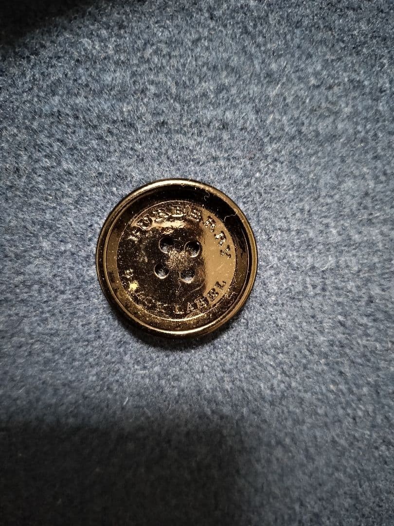 BURBERRY BLACK LABEL Shadow Check Peacoat Blue Size M From Japan thumbnail 5