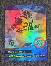 2001 eTopps Marshall Faulk /2000 Superbowl XXXV Holo Foil Rams HOF 🏈
