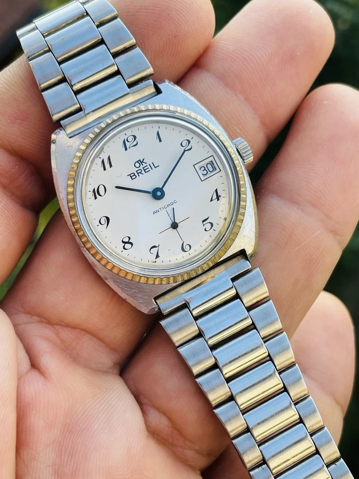 Orologio vintage Breil Ok Data Meccanico manuale Cal. 233 - Immagine 3 di 4