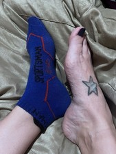 Women s Blue Ankle Socks Size 6 Workout Feet Running Walking