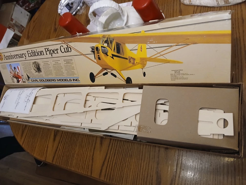 Carl Goldberg Anniversary Edition Piper Cub RC Model Airplane Kit - Image 3 of 4