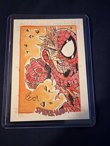 Ron Wilson Marvel 2009 Rittenhouse Spider-Man Archives Hand-Colored SketchaFEX card