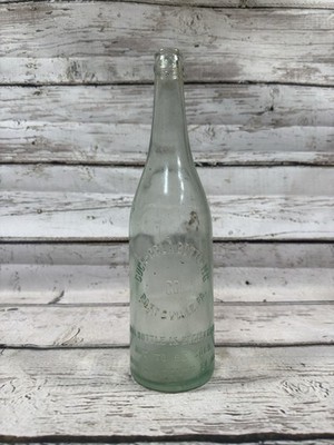 VTG Coca-Cola Bottling Co. Pottsville PA Coke Embossed 24 Oz Green Soda Bottle