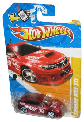 #ad Hot Wheels 2012 New Models 33 50 Red Subaru WRX STI Toy Car 33 244 Damaged Pa $14.98
