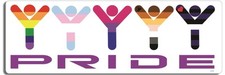 10" x 3" Bumper Sticker - Pride LGBTQ