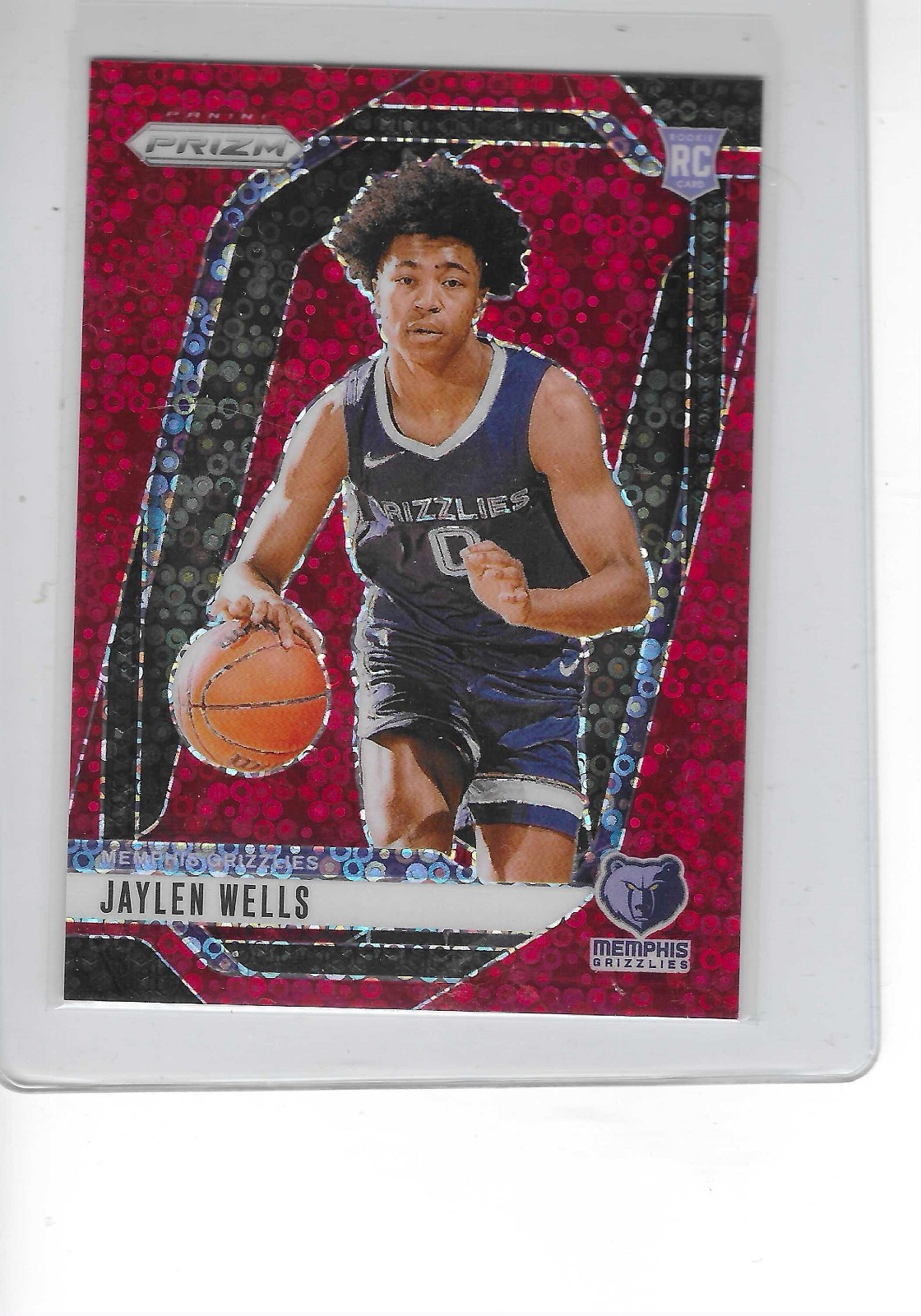 2024-25 Panini Prizm - Jaylen Wells #239 Red Fast Break Prizm /100 (RC)