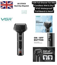 Electric Shaver Foil Wet/Dry Cordless Shaver for Men Razor Rechargeable USB Char