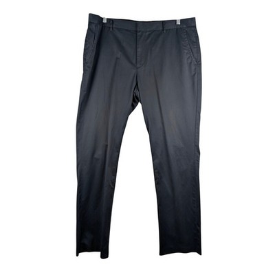 Bonobos Tuesday Weekday Warrior Dress Pants Mens 40x32 Black Flat Front Slacks