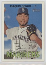 2016 Topps Heritage High Number Gum Damage Back Joaquin Benoit #519 0s55