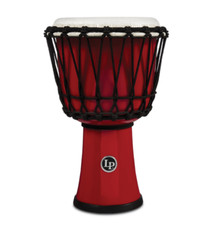 LP World 7 in. Rope Circle Djembe - Red